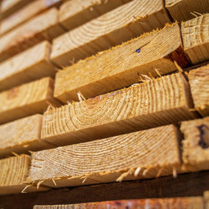 LumberStacked lumber.