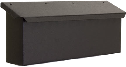 BLACK TEXTURED CITY MAILBOX