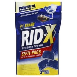 Septic Pacs, Dual-Action, 3.2-oz. Pouch, 3-Pk.