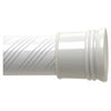 Tension Shower Rod, Adjustable, White Swirl, 41 to 72-In.