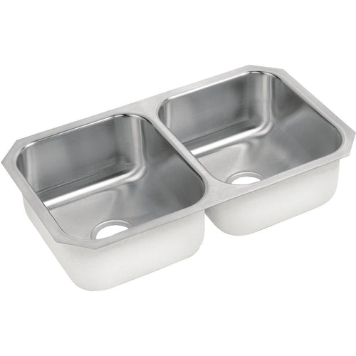 Sterling Double Bowl 31-3/4 In. x 18-1/4 In. x 8 In. Deep Stainless Steel Kitchen Sink, Undermount