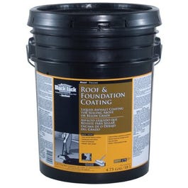 Asphalt Roof & Foundation Coating, Non-Fibered, Water-Based, 4.75-Gals.