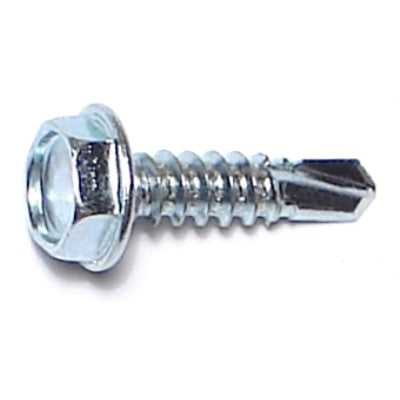 Monster Fastener Zinc Plated Steel Hex Washer Head Self-Drilling Screws