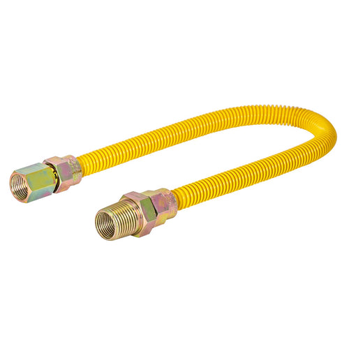 Eastman 3/8 in. OD Stainless Steel Gas Connector - FIP x MIP