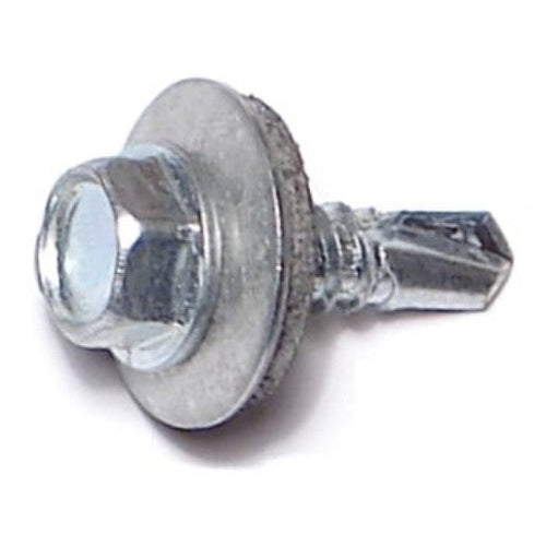 Monster Fastener Zinc Plated Steel Hex Bonded Washer Head Self-Drilling Screws